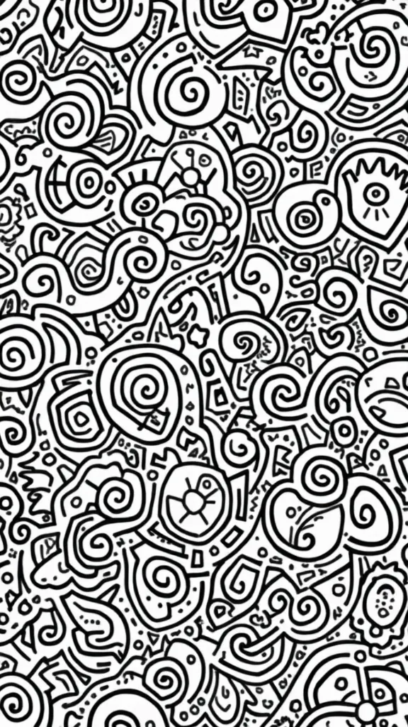 printable groovy coloring pages